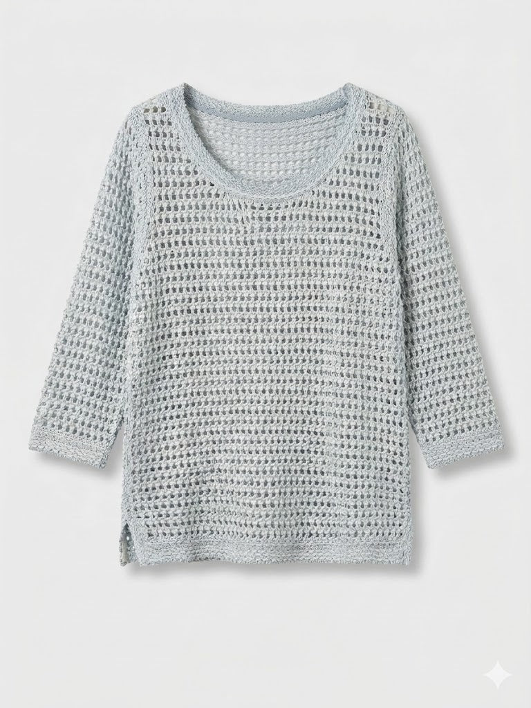 scollo barca traforata cotone