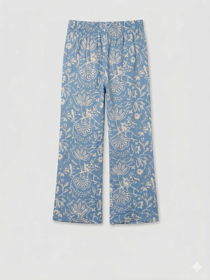 pantalone cotone fantasia