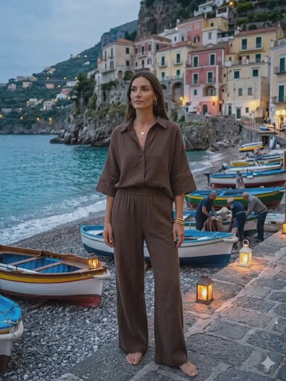 camicia mezza manica cotone