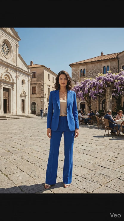 giacca in crepe elasticizzato