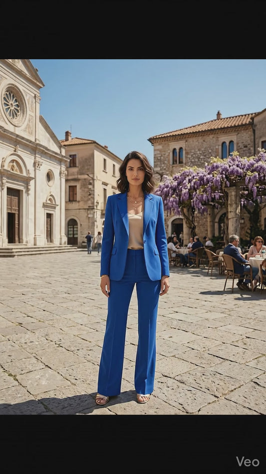 giacca in crepe elasticizzato