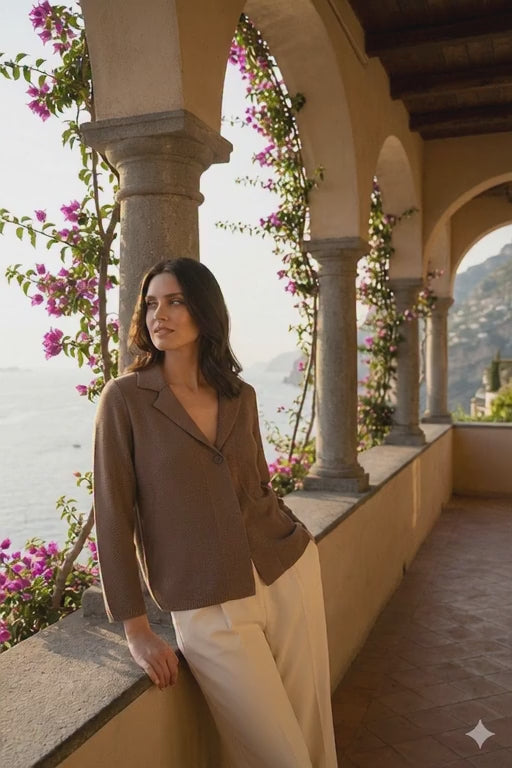 giacca in cotone paillettes