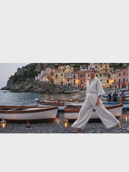 pantalone in cotone garzato