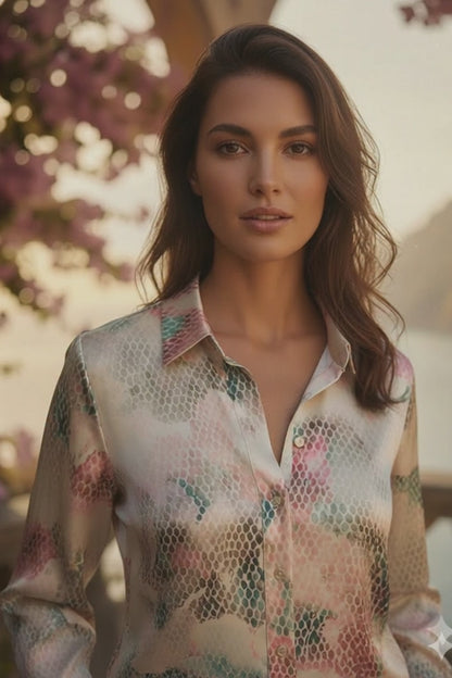 camicia stampa squame