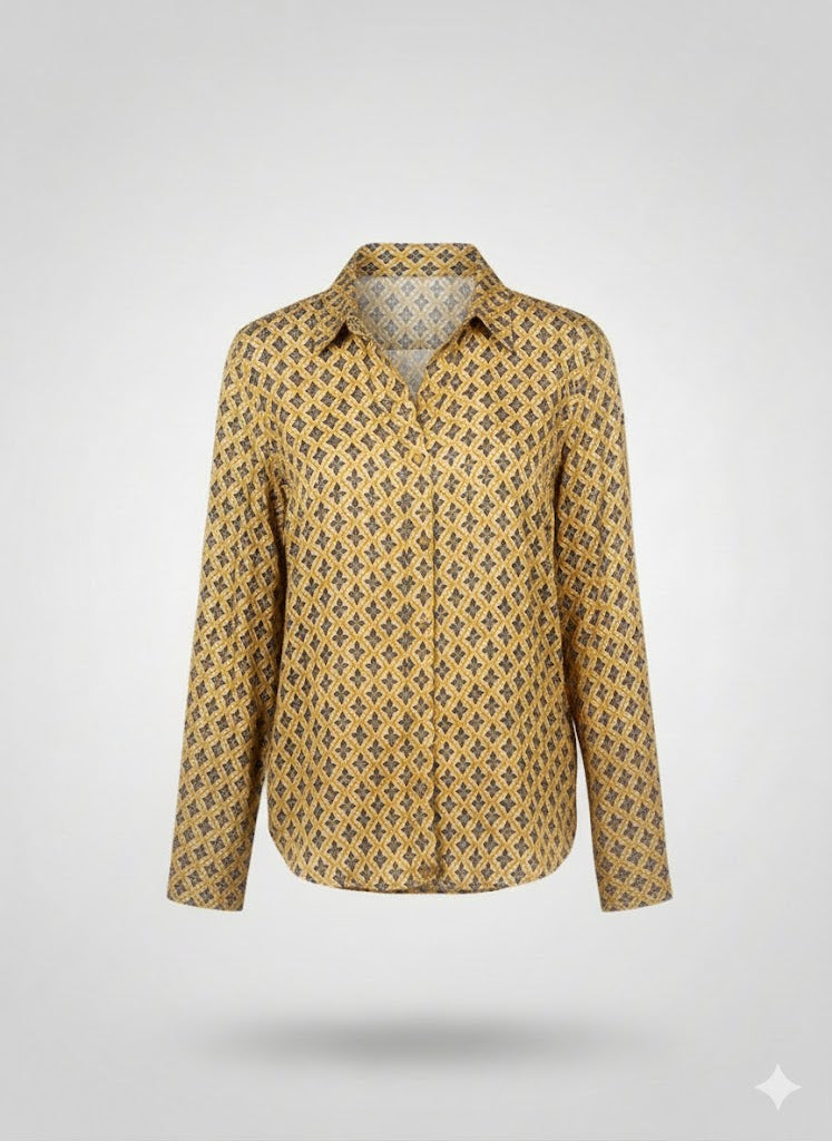 camicia viscosa rombi