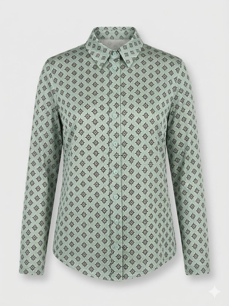 camicia viscosa rombi