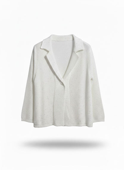 giacca in cotone paillettes