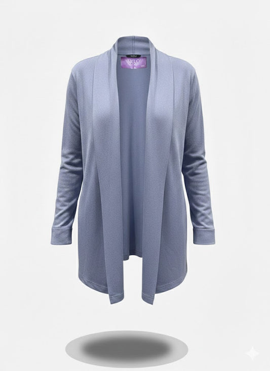 cardigan lungo sciallato