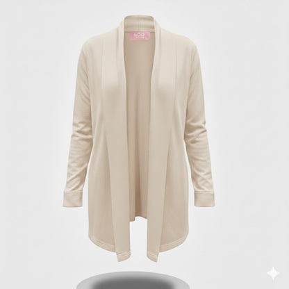 cardigan lungo sciallato