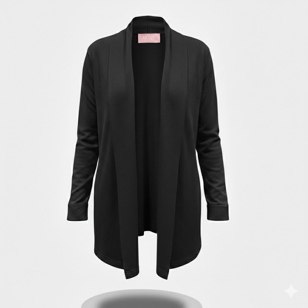 cardigan lungo sciallato