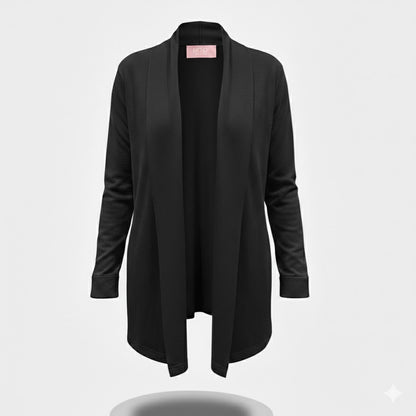 cardigan lungo sciallato