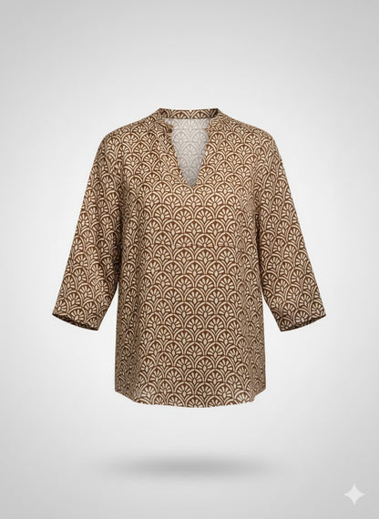 BLUSA IN VISCOSA STAMPA CACTUS