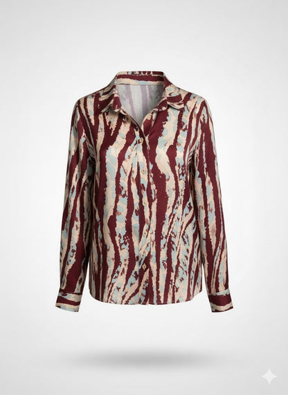 camicia viscosa striature