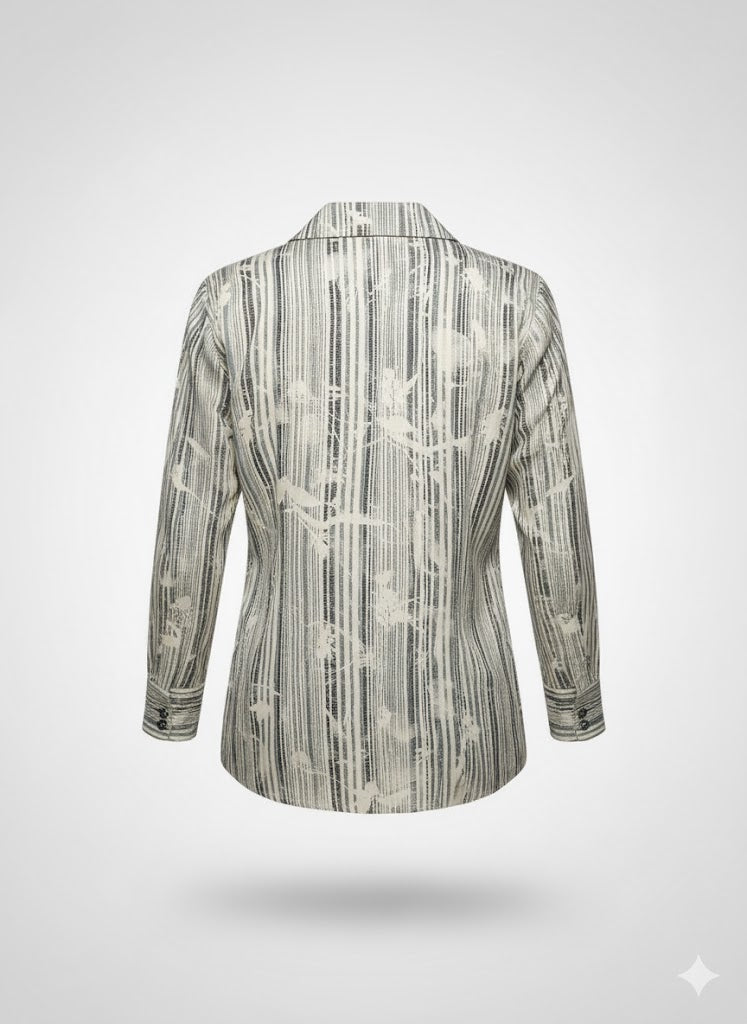 camicia viscosa rigata