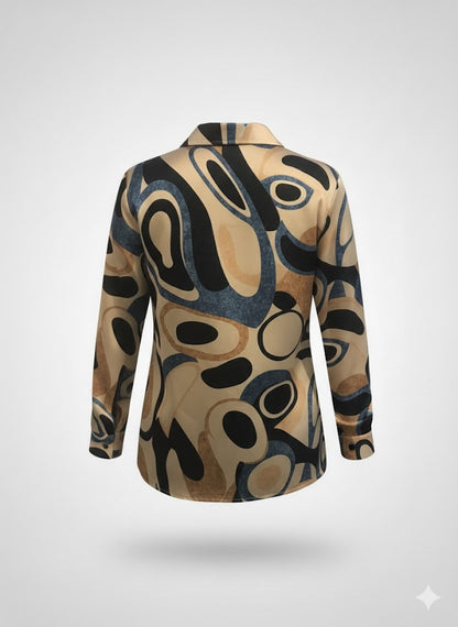 camicia viscosa astratta