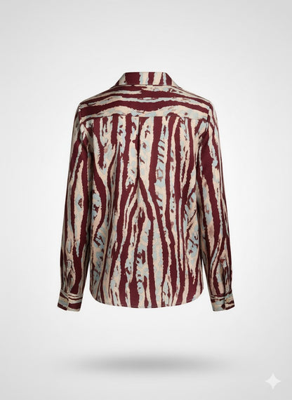 camicia viscosa striature