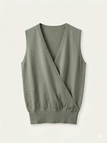 gilet incrociato in filo