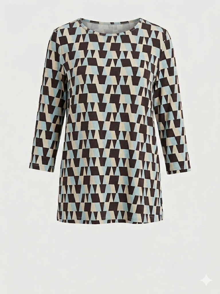 giro jersey stampa geometrica