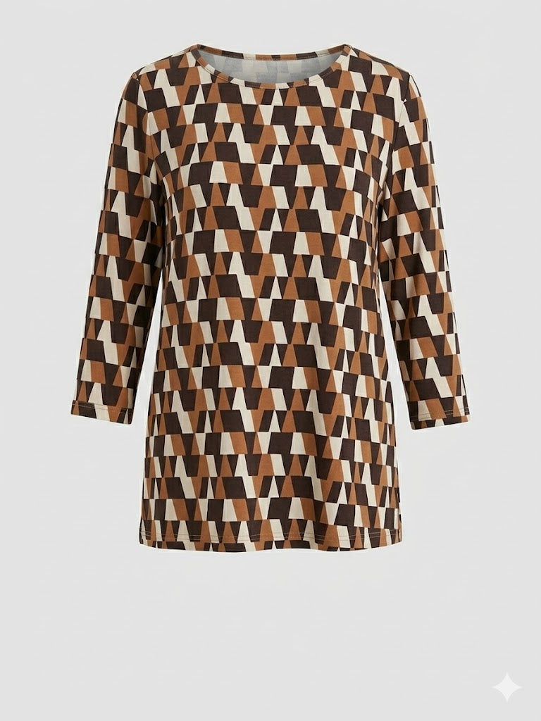 giro jersey stampa geometrica