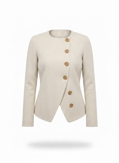 giacca abbottonatura asimmetrica